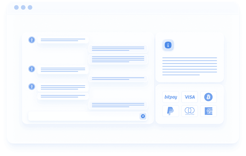 Domain selling platform illustration
