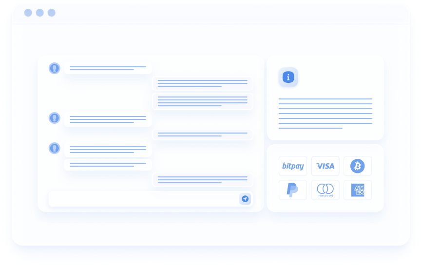 Domain selling platform illustration