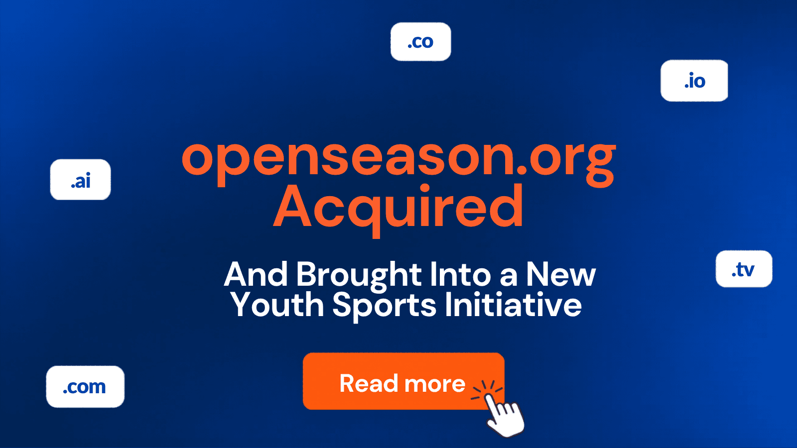 OpenSeason.org Acquired and Brought Into a New Youth Sports Initiative